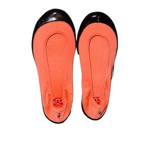 Luv Footwear Dream Flat Neon Orange Youth Size 11